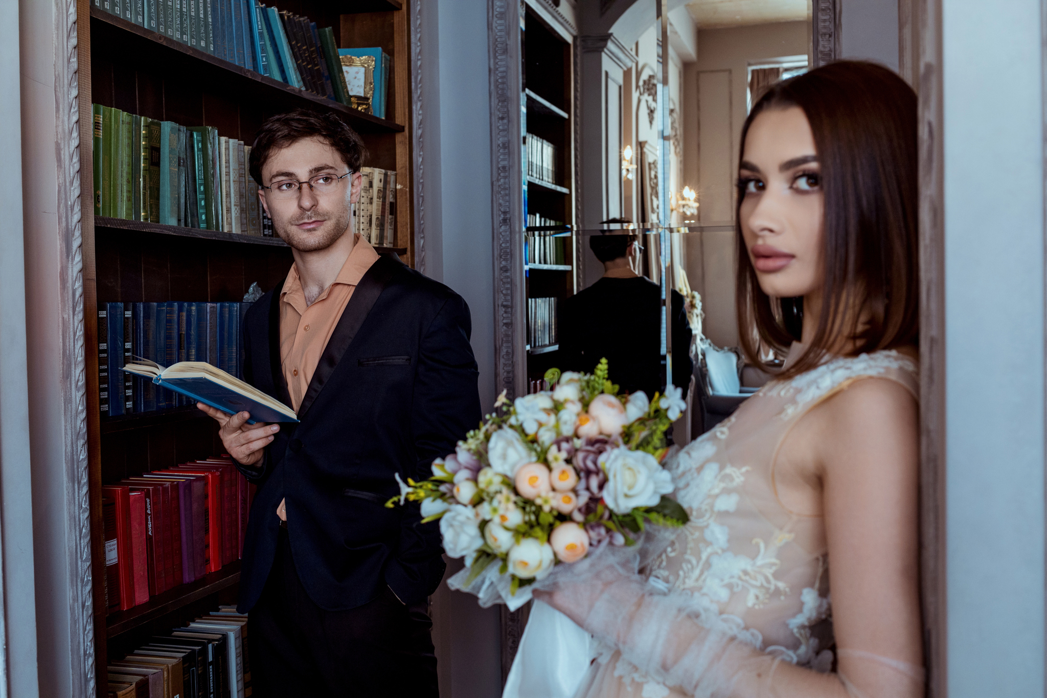 видеограф Ставрополь свадебная фотосессия Ставрополь стеллажи библиотека романтика